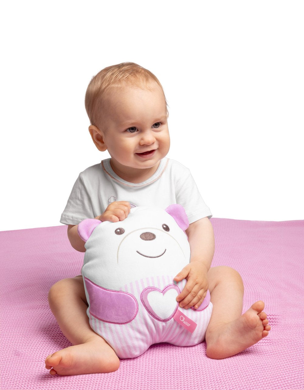 Peluche tendre Ourson - CHICCO - Rose - Des la naissance