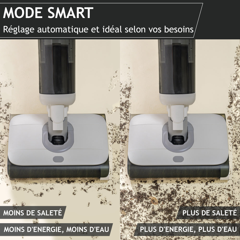 HOOVER HW500 - Aspirateur Balai Laveur sans Fil Eau et Poussiere - Double Rouleau - Moteur Haute Performance 230W