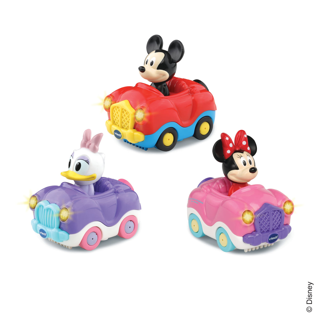 VTECH - Tut Tut Bolides - Coffret Trio Minnie/Mickey (Cabrio Minnie + Daisy + Mickey)