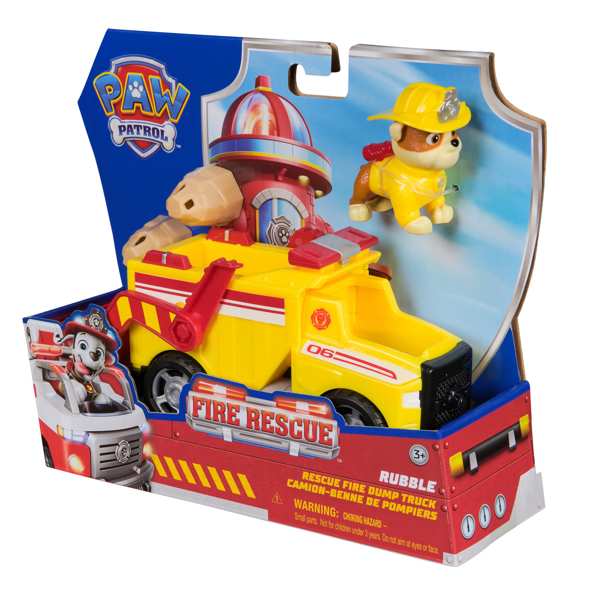 Figurine Rubben - Véhicules + 2 projectiles - des 3 ans - Fire Rescue - La Pat'Patrouille