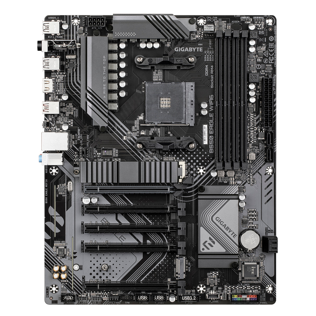 Carte mere - GIGABYTE - B550 EAGLE WIFI6 - Format ATX - Chipset AMD B550 - DDR4 & PCIe 4.0 - WiFi 6
