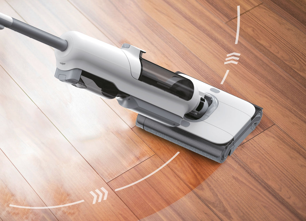 HOOVER HW500 - Aspirateur Balai Laveur sans Fil Eau et Poussiere - Double Rouleau - Moteur Haute Performance 230W