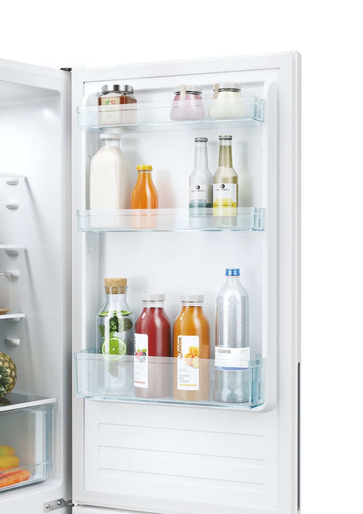 Réfrigérateur combiné - CANDY - CCT3L517EW - Classe E - 260 L - 39 dB - Blanc