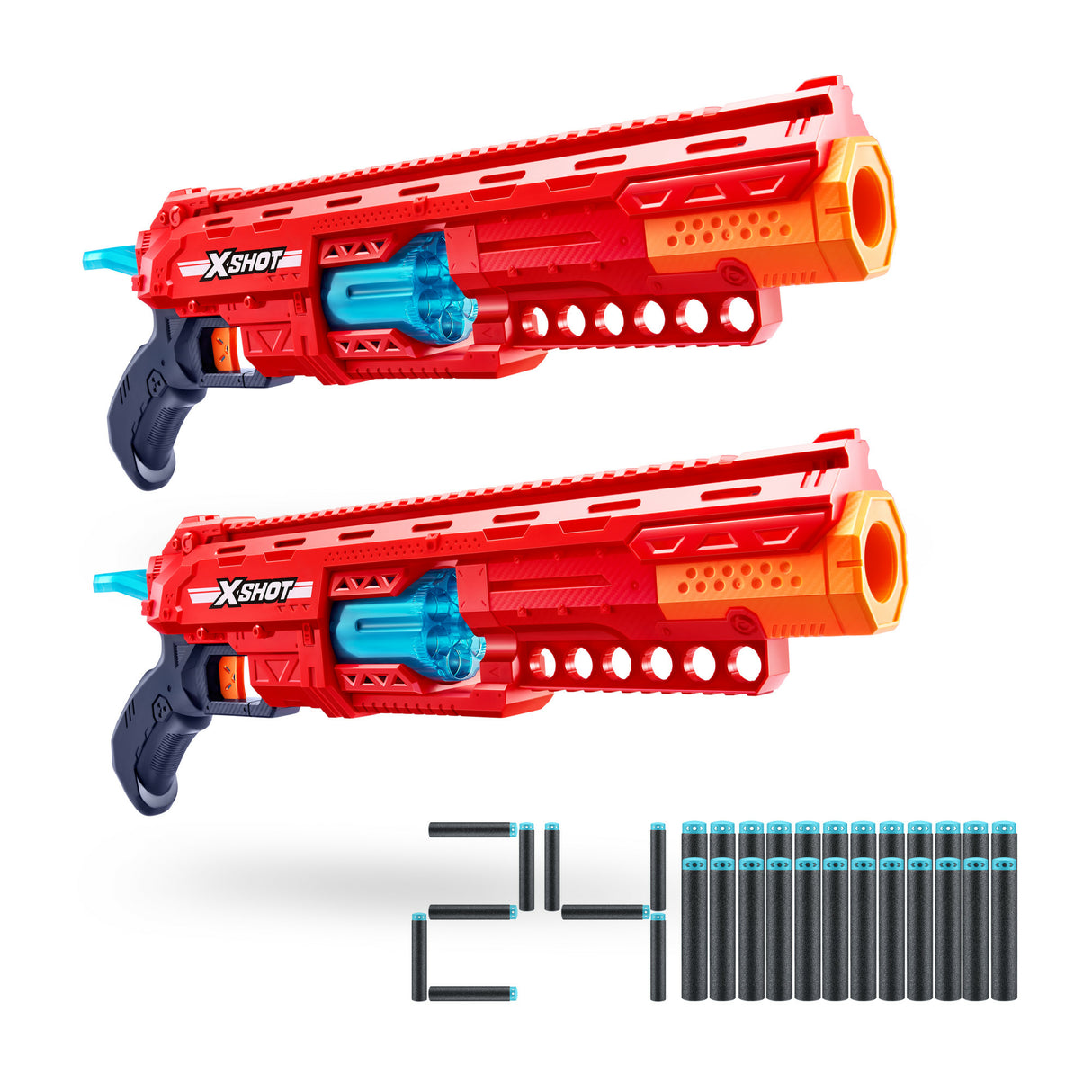 ZURU XSHOT - Exclusivité Cdiscount - Pack combo pistolet - Blaster Excel Caliber - 24 fléchettes