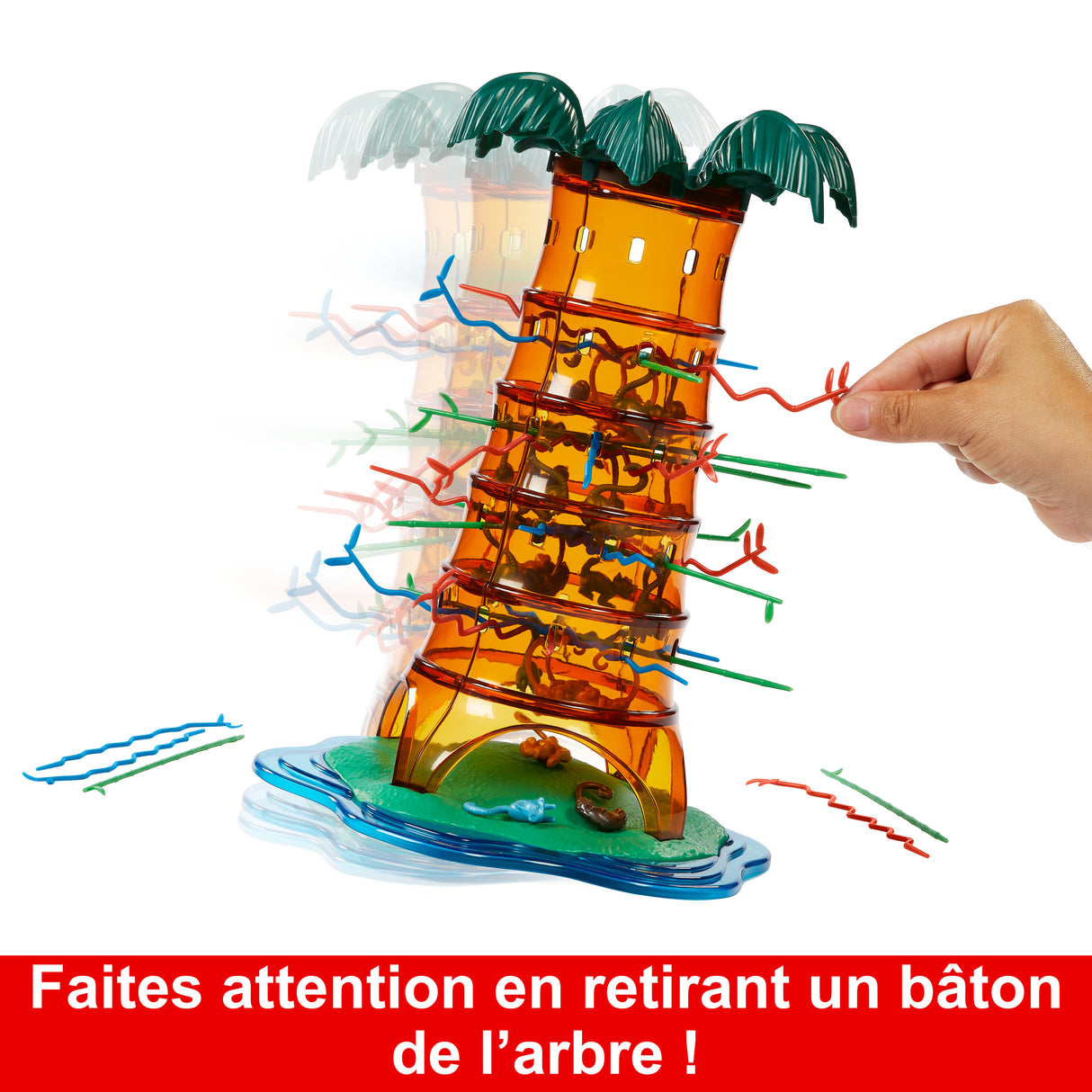 SOS Ouistiti : Panique dans l'arbre-Jeu de société familial HTW65 Mattel Games