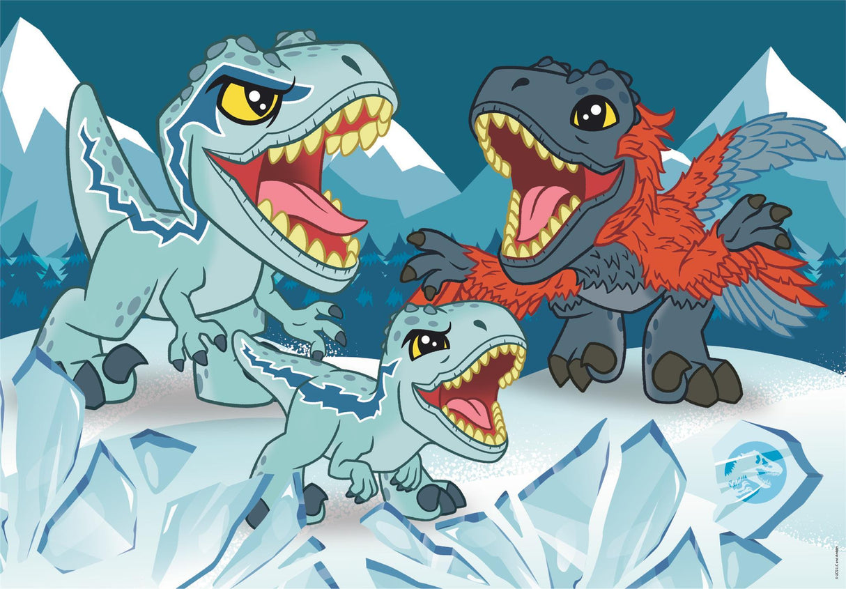 Clementoni jigsaw puzzle super color jurassic world, 2x20st.