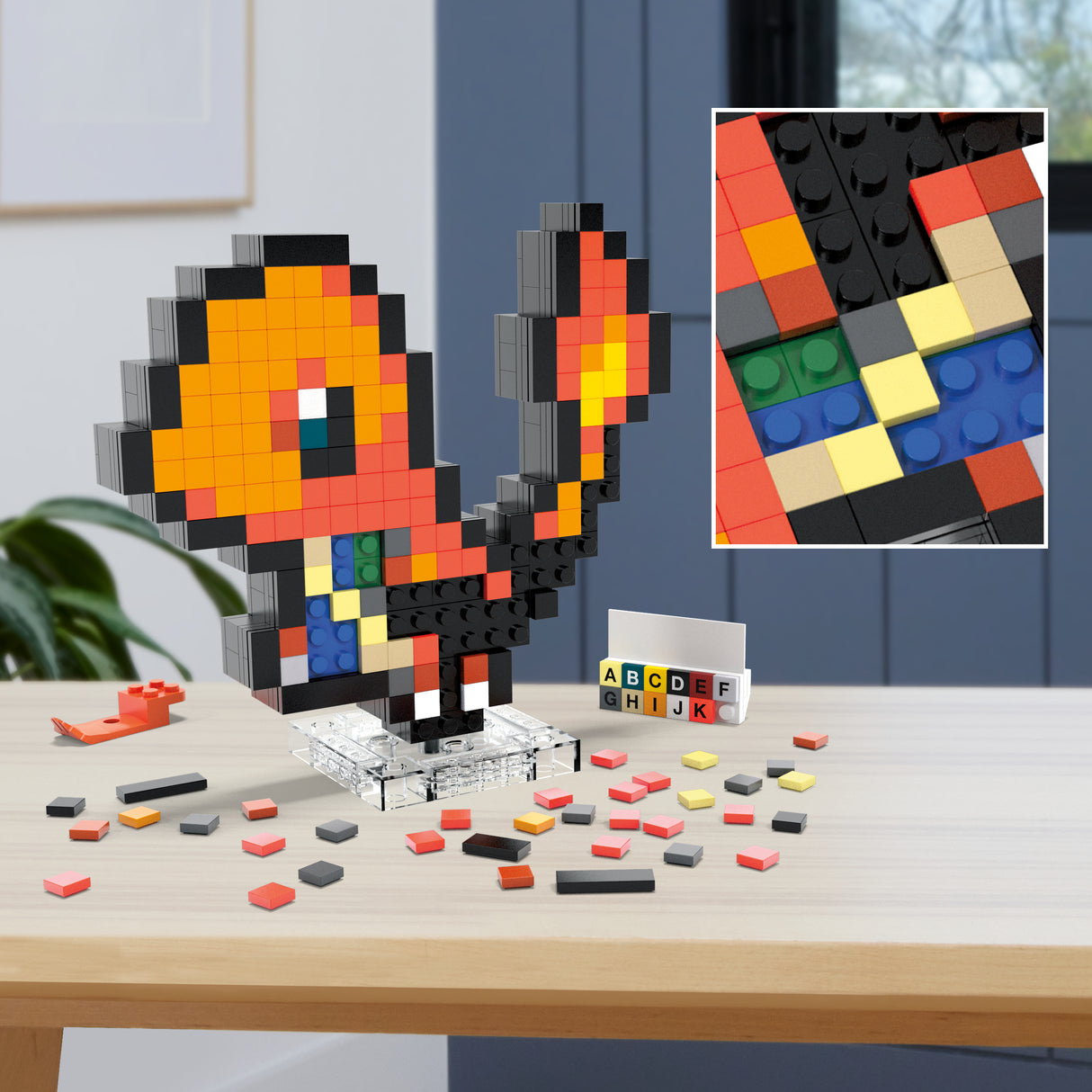MEGA-Pok?mon-Salam?che-Coffret de construction r?tro 349 pi?ces - MEGA Pok?mon - HTH76