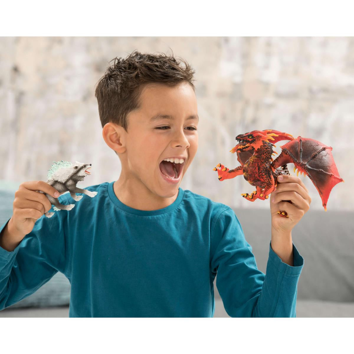 Figurine Loup des neiges, SCHLEICH 42452 Eldrador Creator, Jouet pour enfant des 5 ans