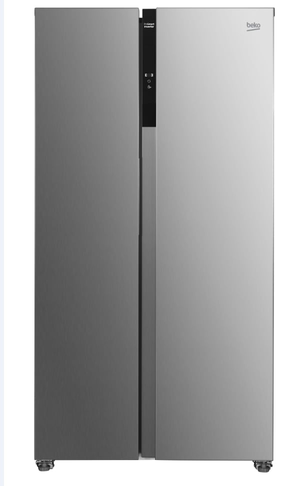 Réfrigérateur Américain - BEKO - GNO5323XPN - 532 L - Froid ventilé - Ecran sur la poignée - Classe D - 177x91x67 - Inox