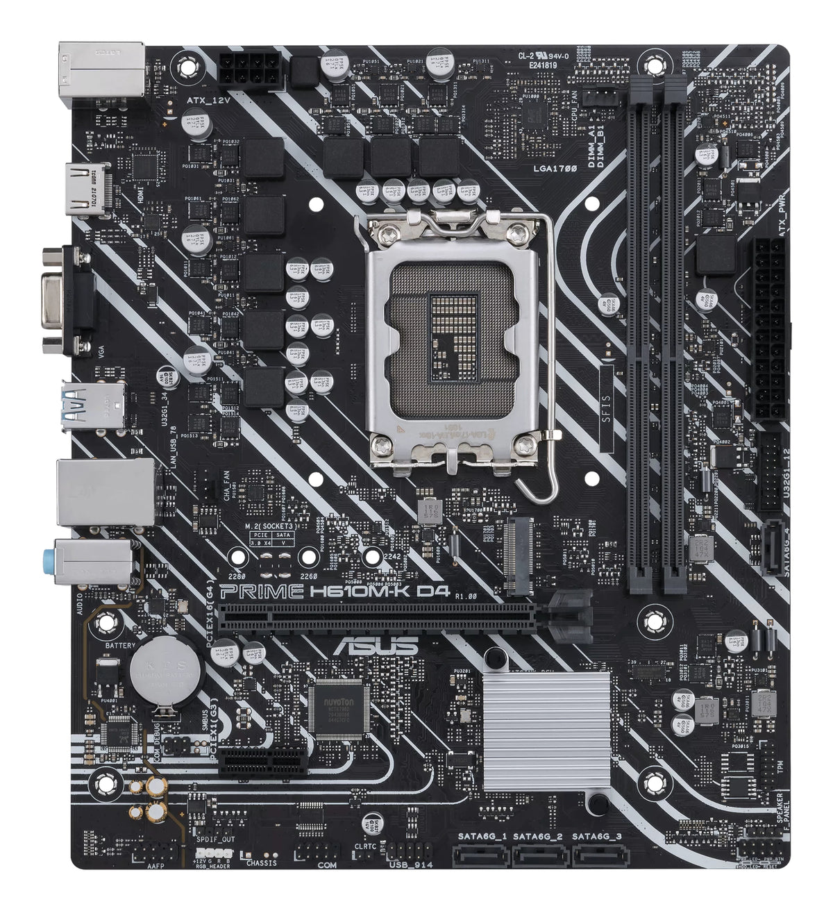 Carte mere - ASUS - PRIME H610M-K D4 - Intel H610 LGA 1700 micro ATX