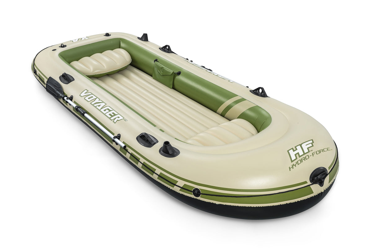 BATEAU GONFLABLE VOYAGERA© X4 SET HYDRO-FORCEA©, 350 X 145 CM, 4 ADULTES