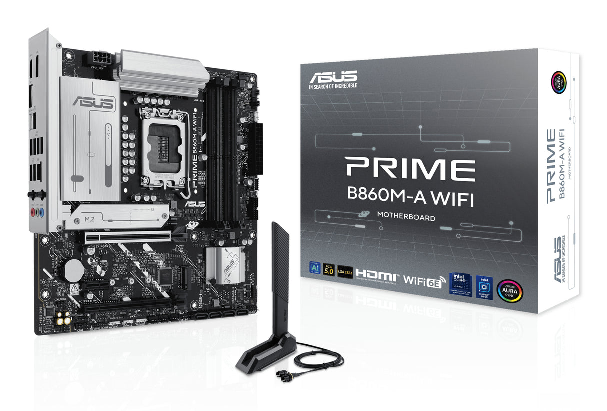 Carte mere - ASUS - PRIME B860M-A WIFI - Intel B860 LGA 1851 (Socket V1) micro ATX