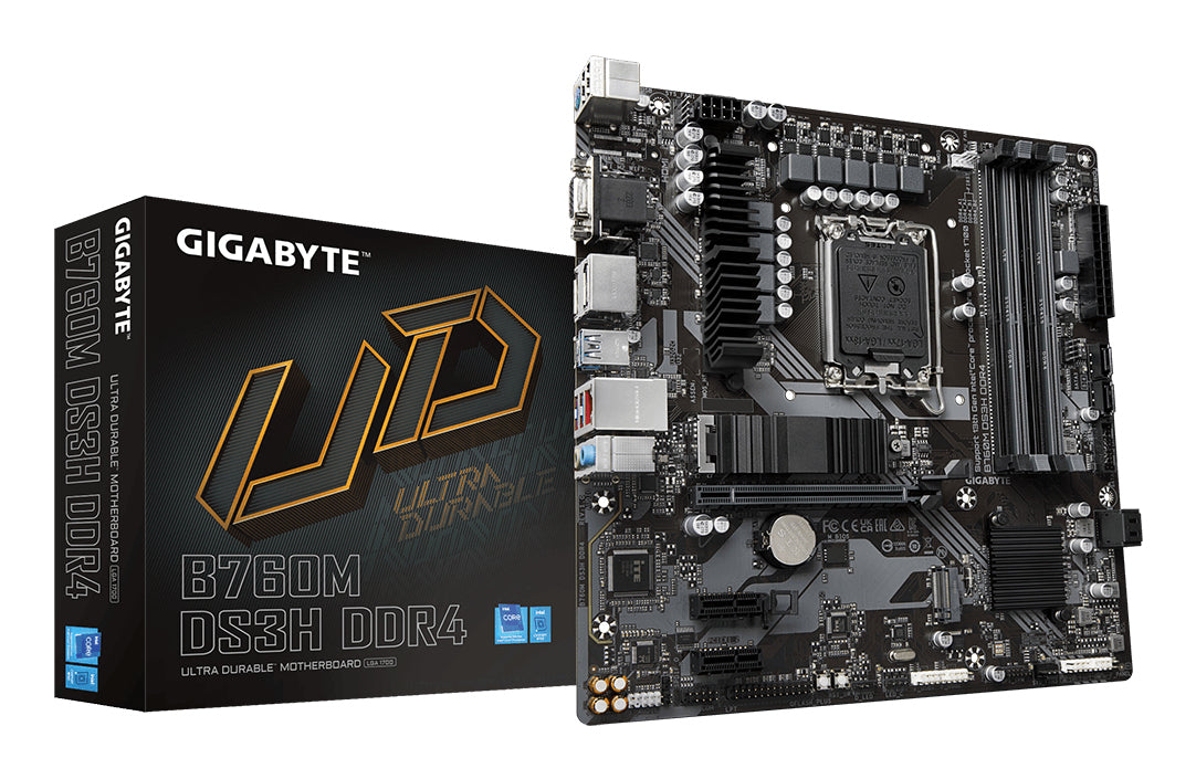 Carte Mére Gigabyte B760M DS3H DDR4 (Intel LGA 1700) Micro ATX