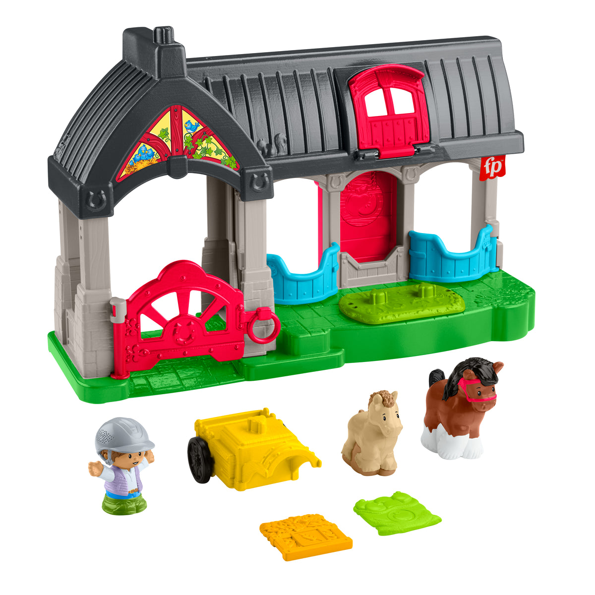 FISHER-PRICE Little People-L'écurie des Joyeux Chevaux avec 6 éléments - Fisher-Price - HWR84