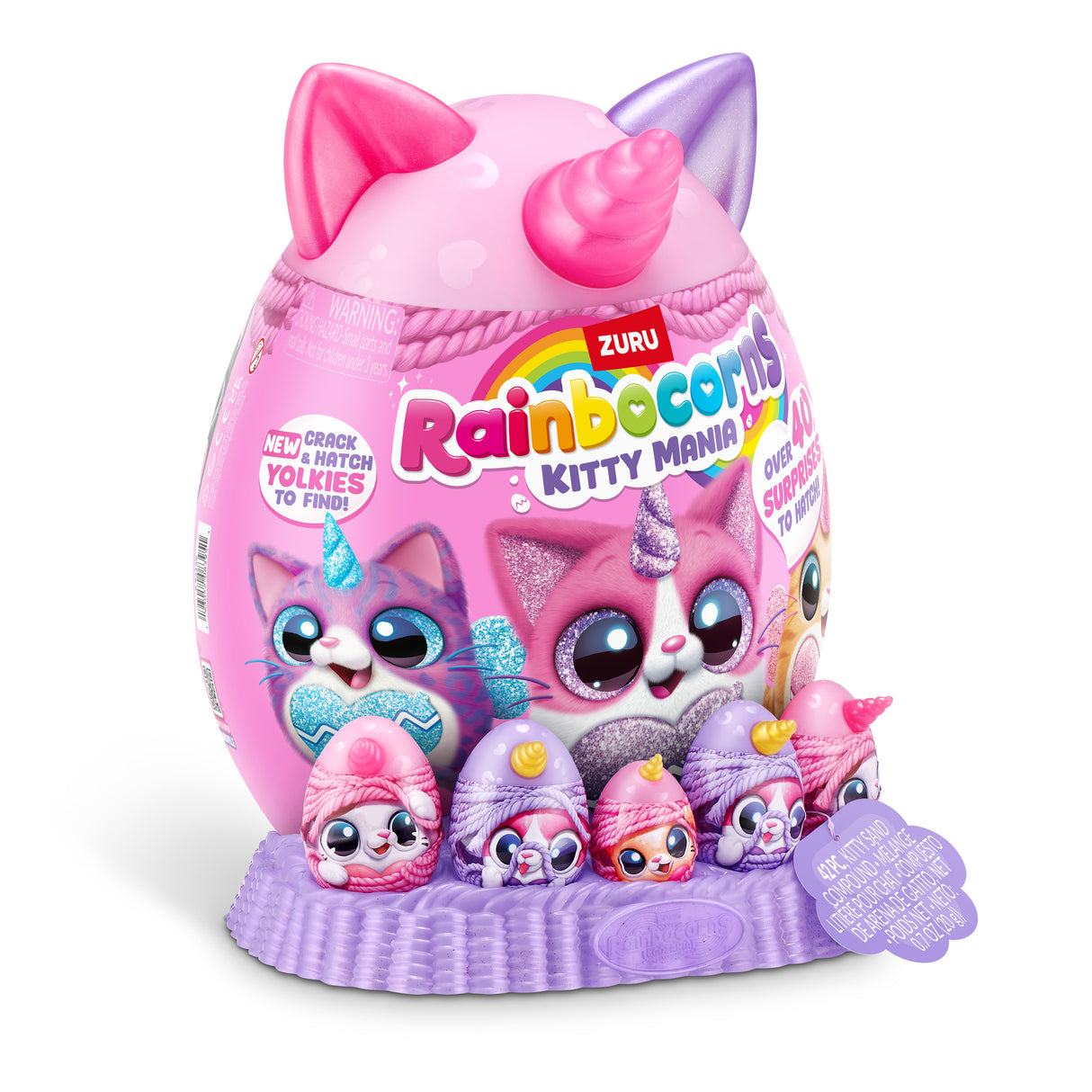 oeuf surprise - Peluche - ZURU - Rainbocorns KittyMania - Modele aléatoire - Des 3 ans