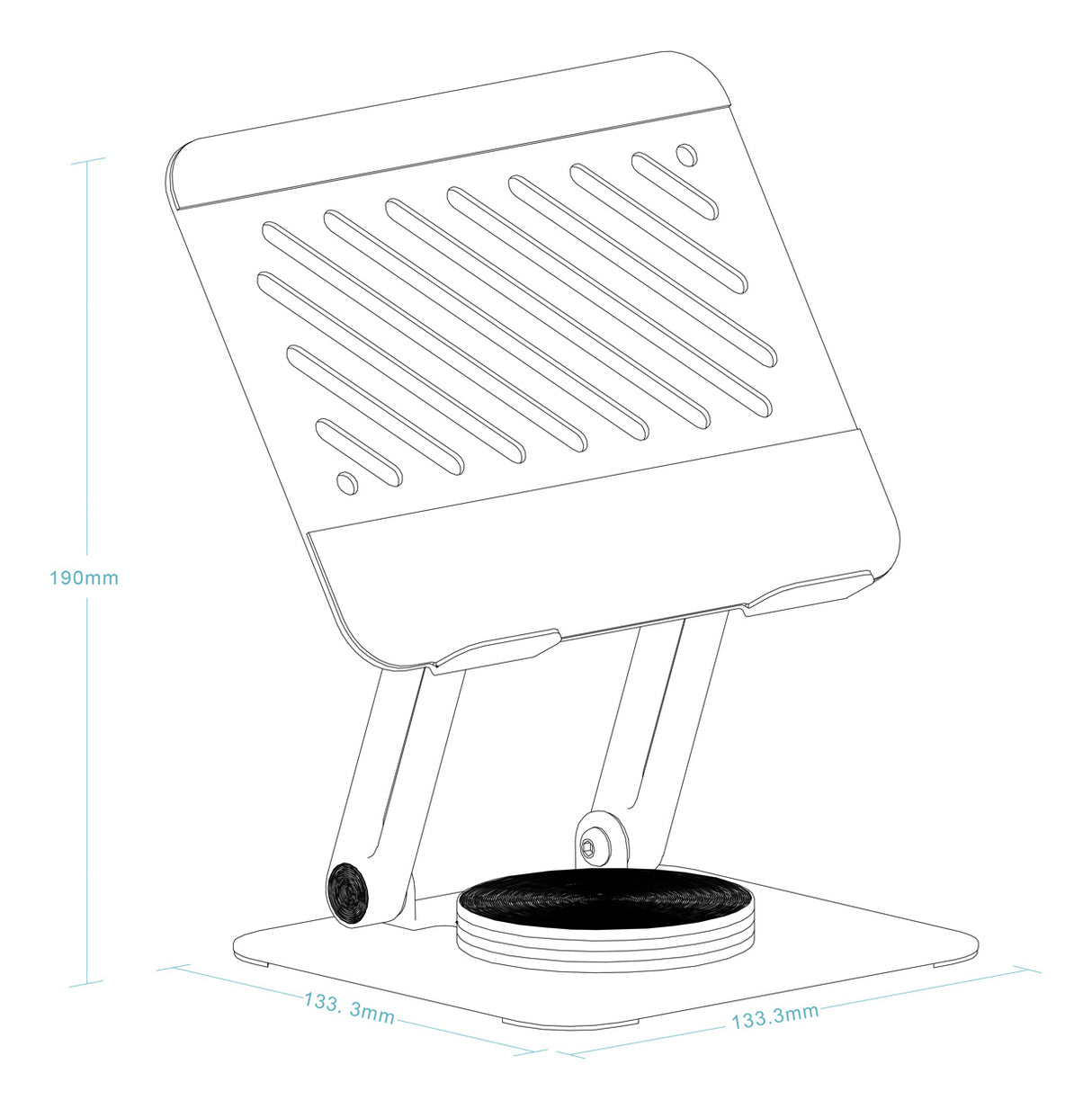 Support tablette universel sur pied Tooq NARVI-S (Argent)