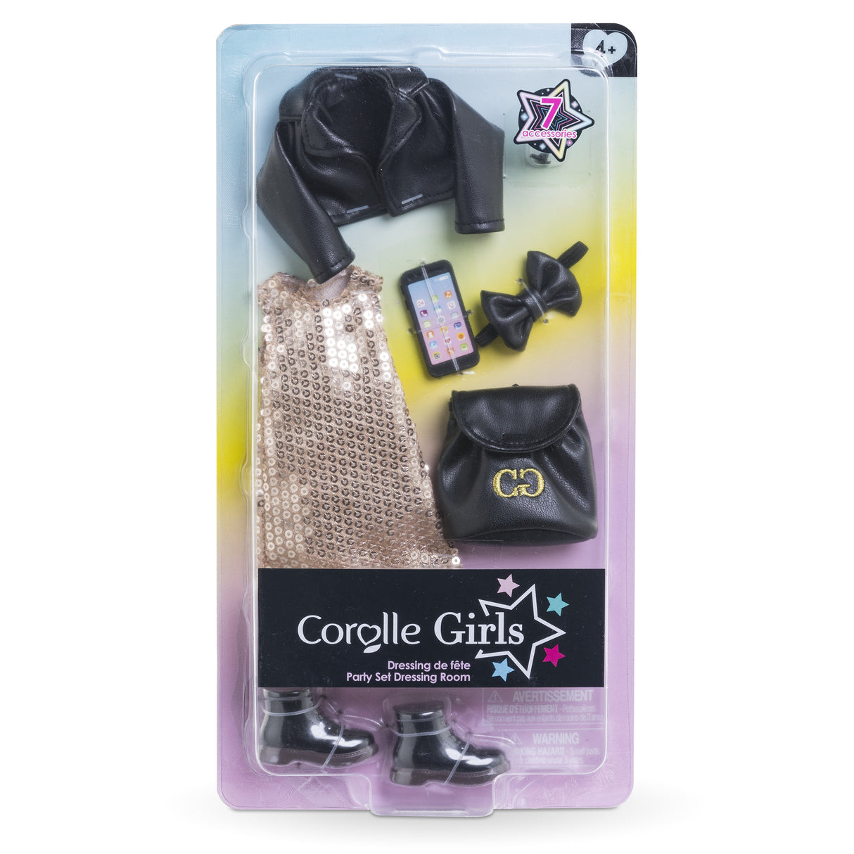 Accessoires poupée - COROLLE - Dressing de fete - Pour poupée mannequin 28 cm - 7 accessoires - Des 4 ans