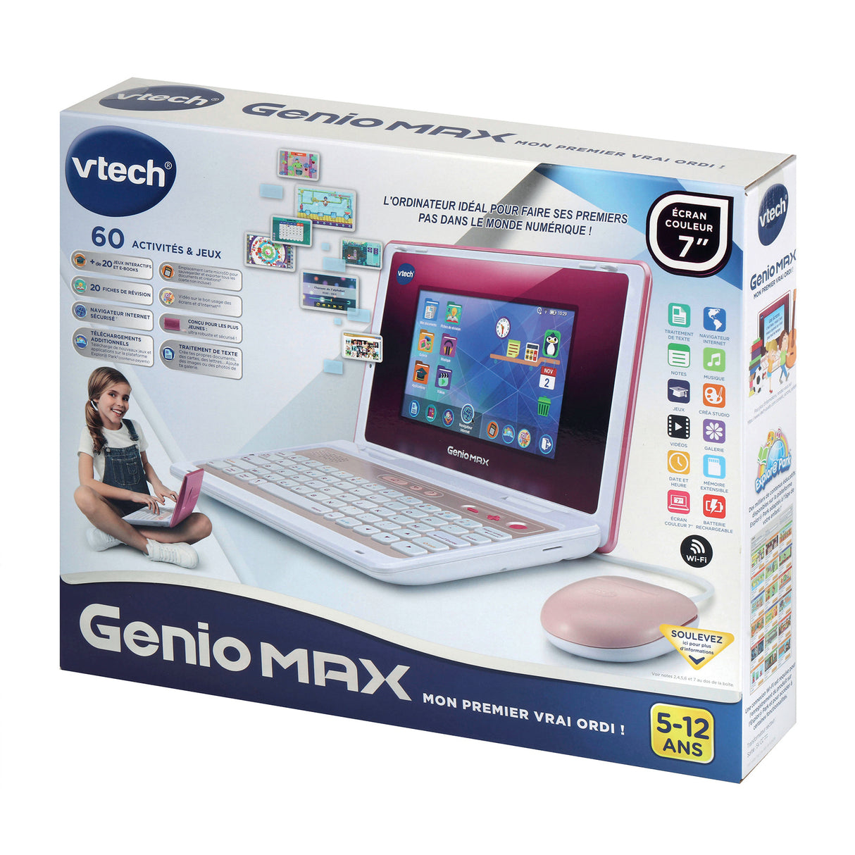 VTECH GENIO MAX ROSE (ECRAN 7)