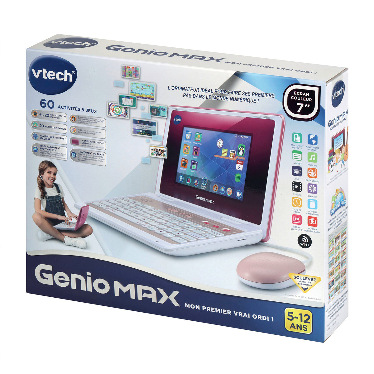 VTECH GENIO MAX ROSE (ECRAN 7)