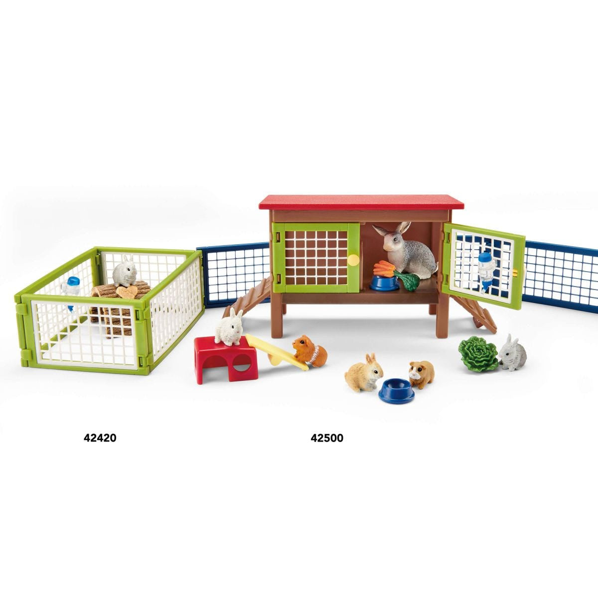 Maison pour lapin et cochons d'inde, coffret figurine et accessoires, Cadeau pour Garçons et Filles - Jouet 3 Ans et + -schleich