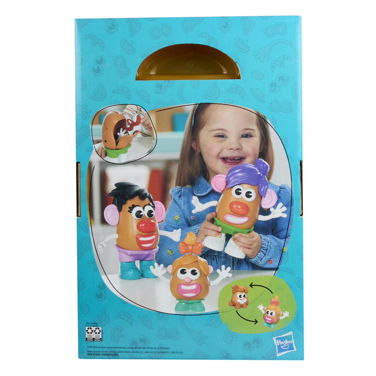 Monsieur Patate Méga patate coffret avec 42 pieces dont une boîte de rangement, Potato Head, jouets préscolaires créatifs, des 2 ans