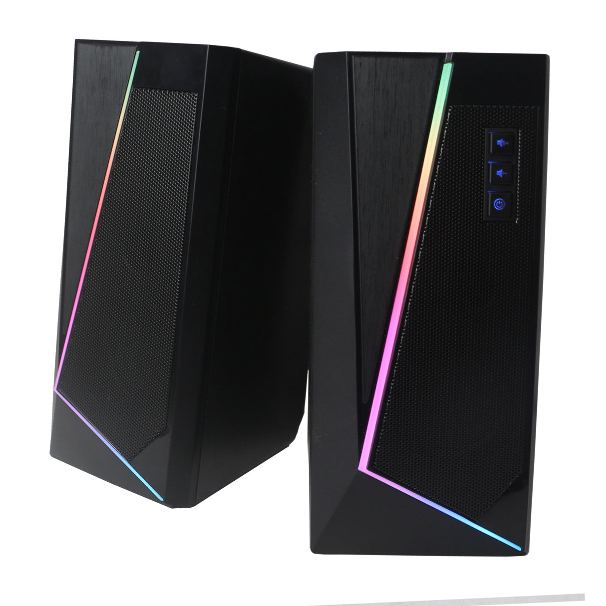 Enceinte PC WE 2.0 2 x 3W RMS Connexion Bluetooth, LED RGB Port USB, Jack stéréo