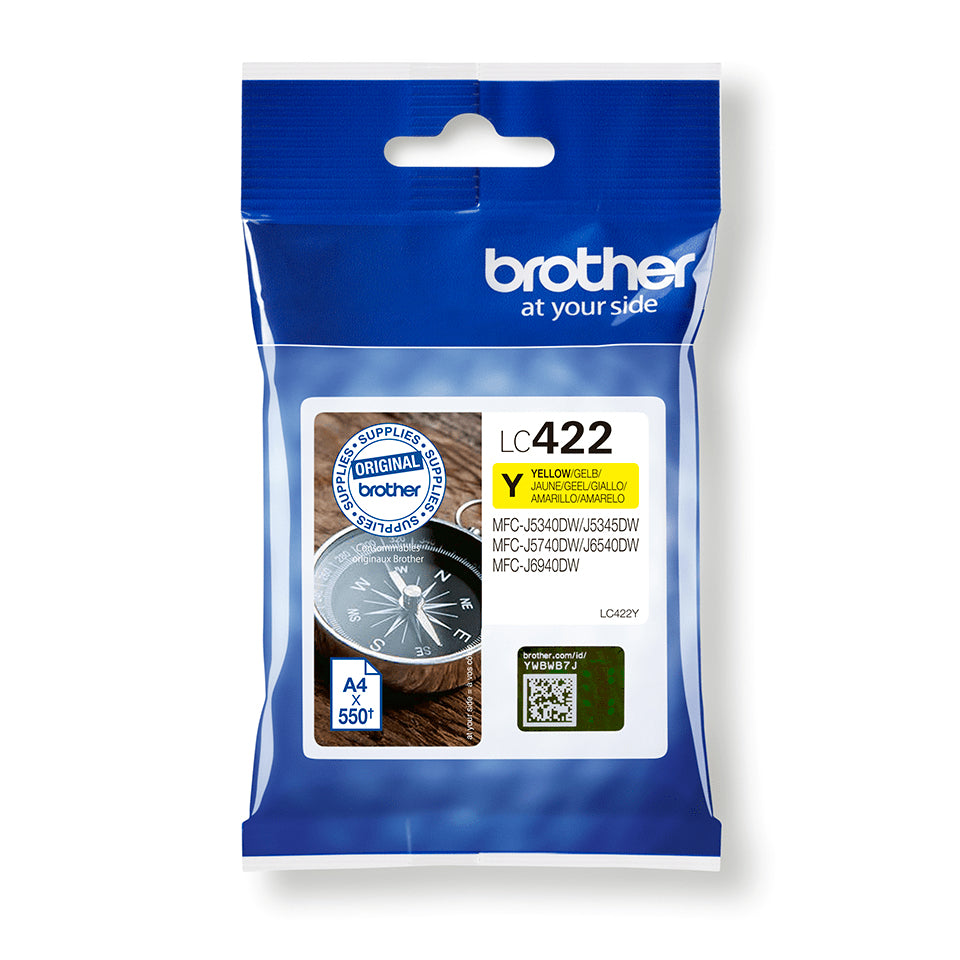Cartouche d'encre Brother LC-422 (Jaune)