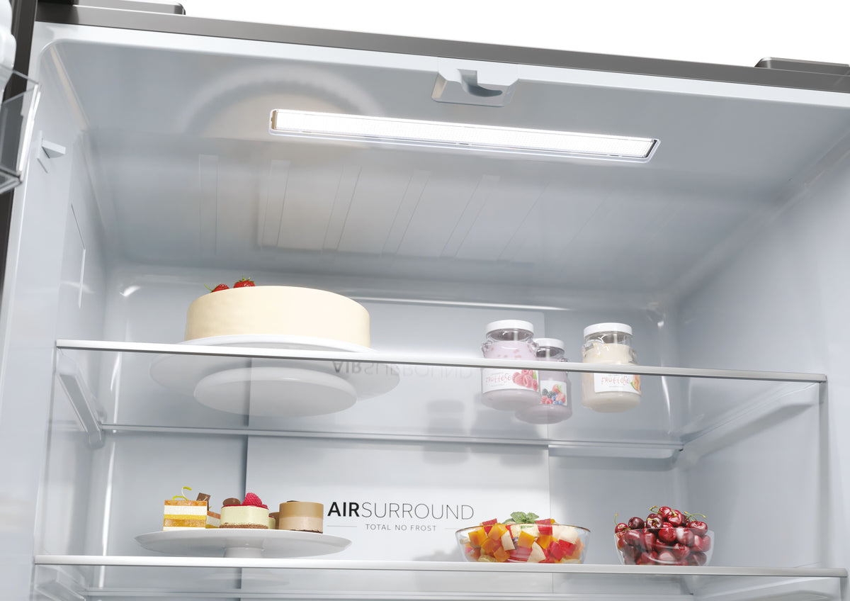 Réfrigérateur multi-portes - HAIER - HCR3818ENMM - Classe E - 467 L - 35 dB - 181,5 x 83,3 x 65 cm - Silver