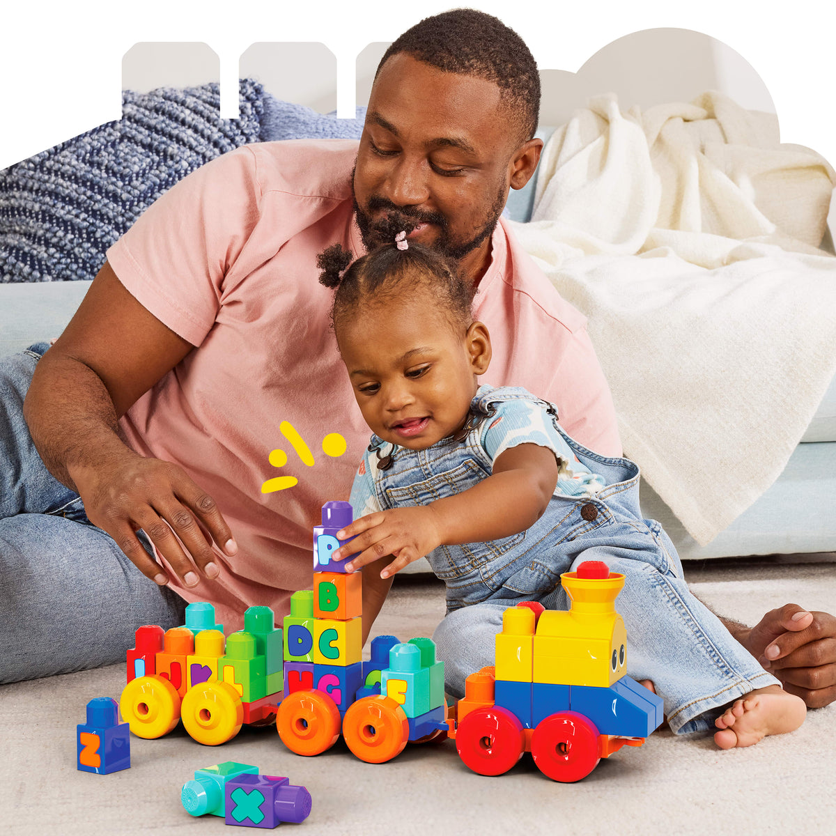 Mega Bloks - Le Train de l'Alphabet - Jouet de construction - 12 mois et + FWK22