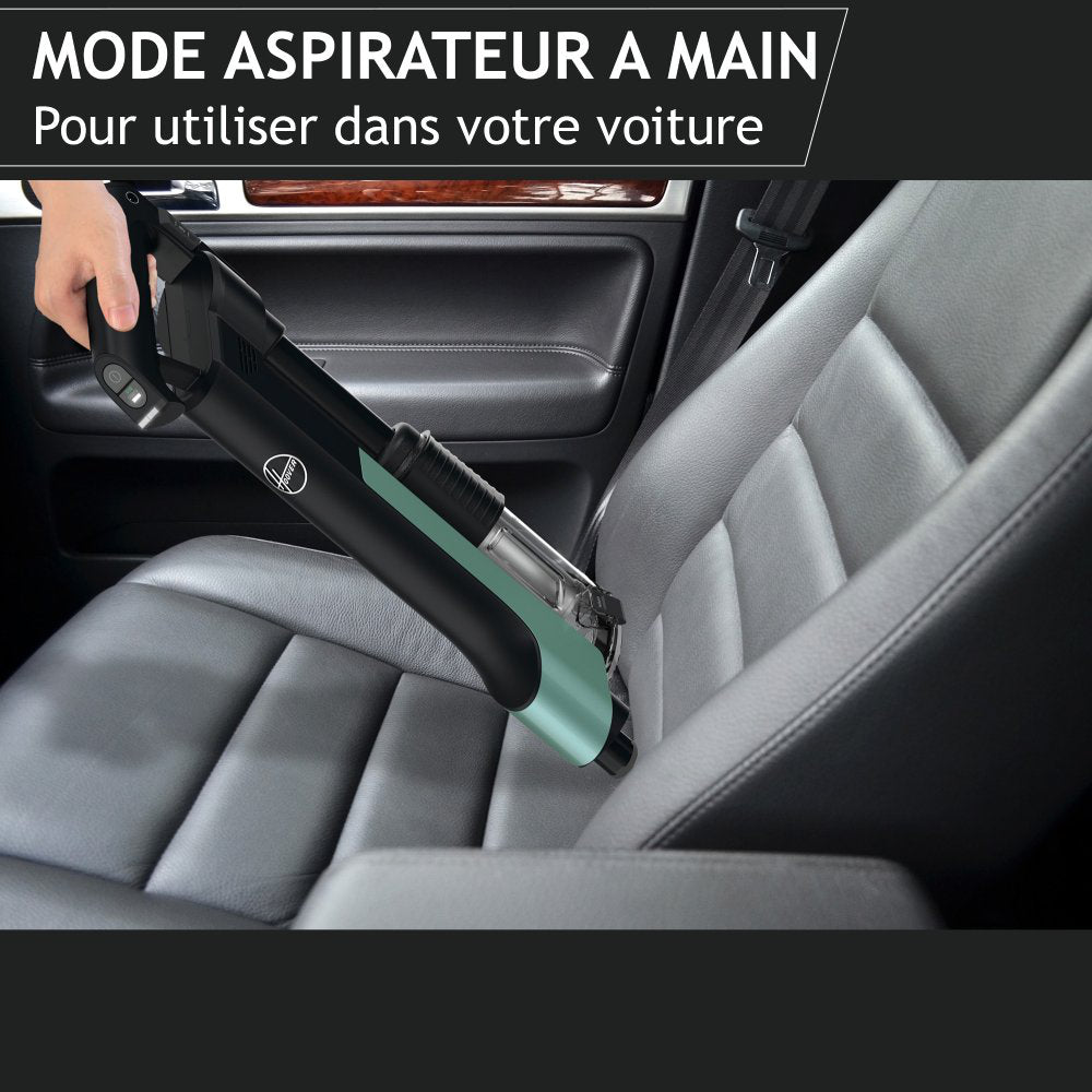 Aspirateur Balai sans Fil - HOOVER HF201P - Ultra-léger, Puissant 50AW, Turbobrosse Spécial Animaux, Technologie Ultra Compact x3