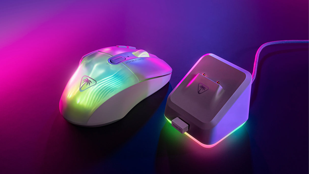 Souris gaming sans fil - TURTLE BEACH - Kone XP Air - Avec station de charge - Blanc