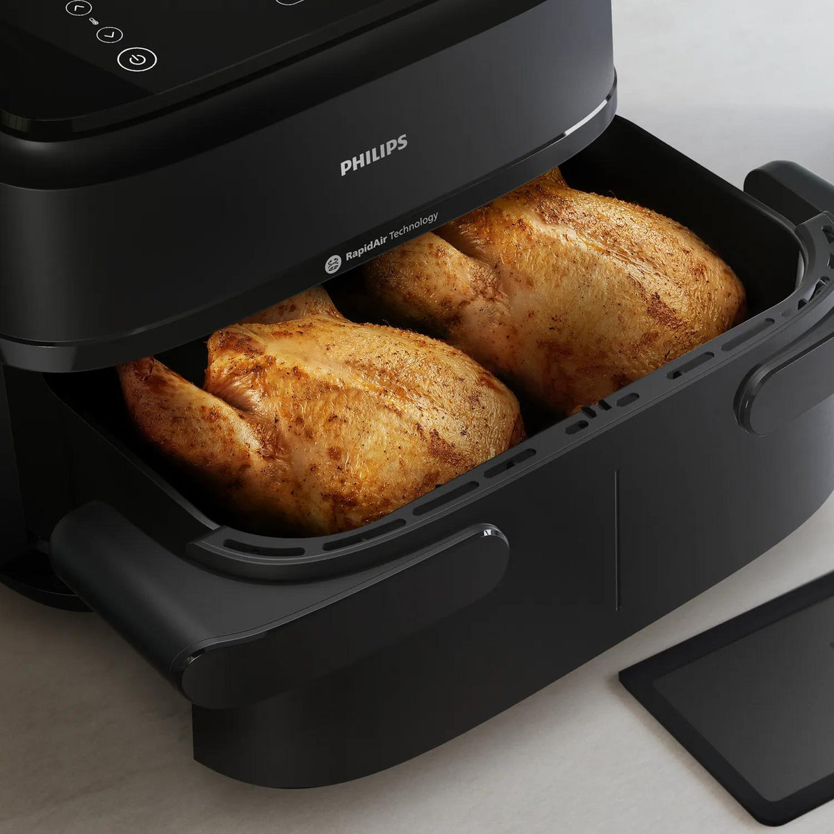 Friteuse sans huile - PHILIPS - NA150/00 - Airfryer Série 1000 - Panier flexible 7.L - Séparateur amovible - 2400W - Noir