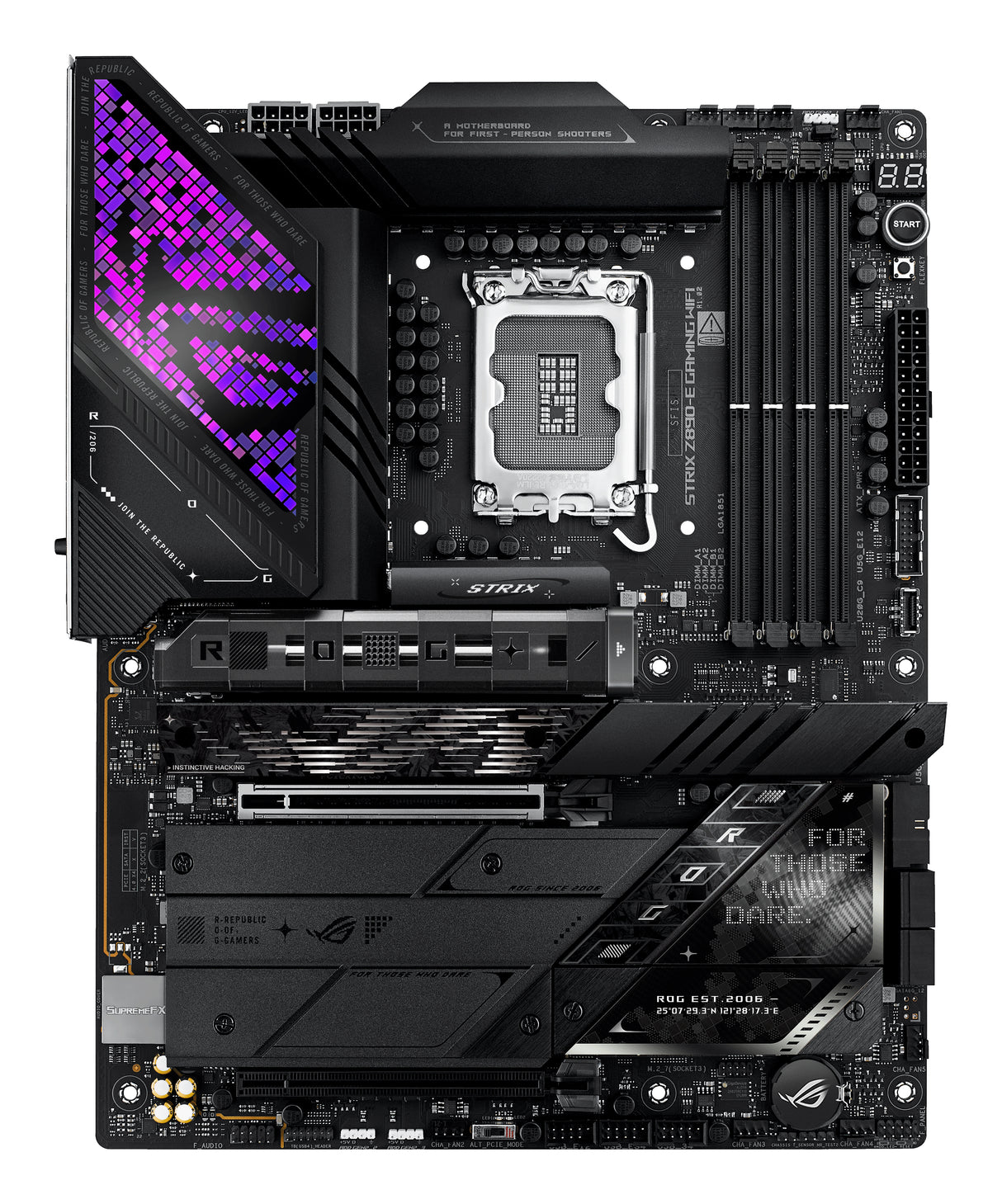 Carte mere - ASUS - STRIX Z890-E GAMING WIFI - Wi-Fi intégré - LGA1851 - ATX
