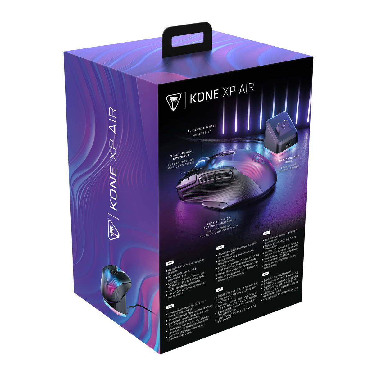Souris gaming sans fil - TURTLE BEACH - Kone XP Air - Avec station de charge - Noir