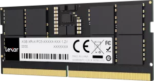 Barrette mémoire 16Go SODIMM DDR5 Lexar 5600Mhz (Noir)
