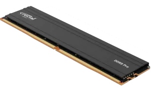 Barrette mémoire 24Go DIMM DDR5 Crucial Pro 5600MHz (Noir)
