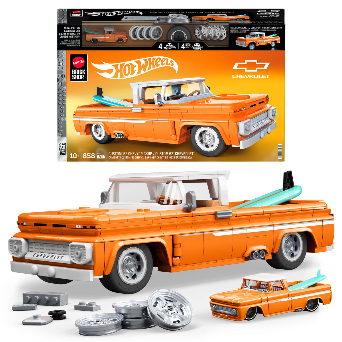 Hot Wheels - Coffret de Construction Custom Chevy Pickup 1962 Mattel Brick Shop - Mattel Brick Shop - JFT20