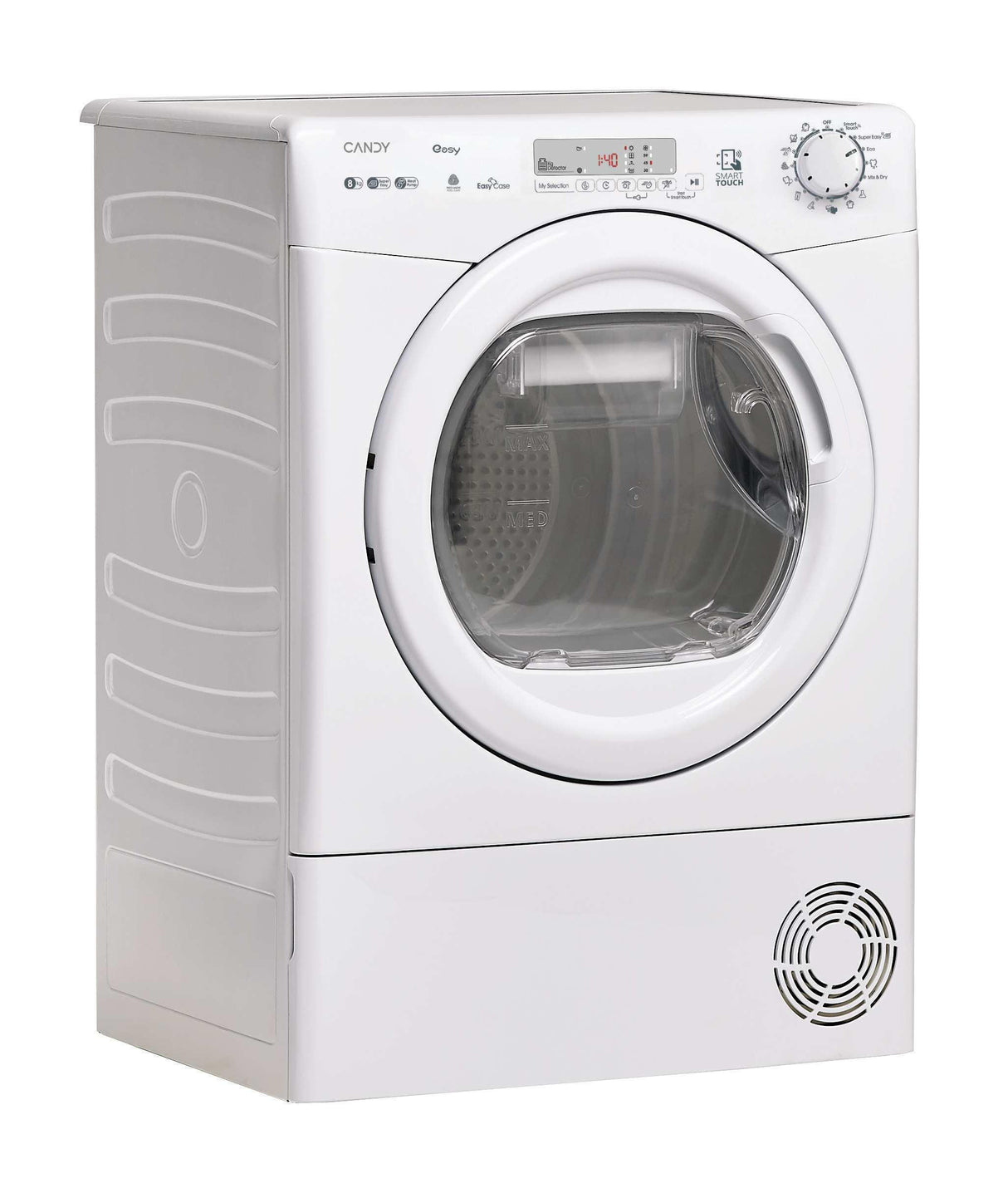 Seche-linge pompe a chaleur CANDY EY EH8N1DE-S - 8 kg - Bac EasyCase - Connecté - Blanc