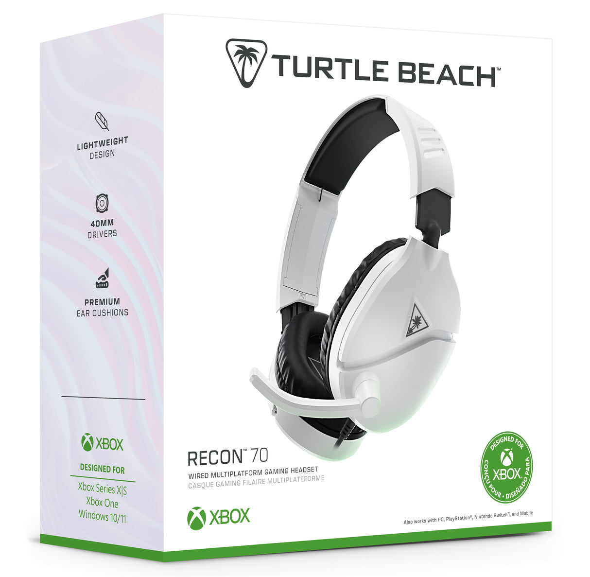 Casque de gaming multi-plateforme - TURTLE BEACH - Recon 70X - Blanc