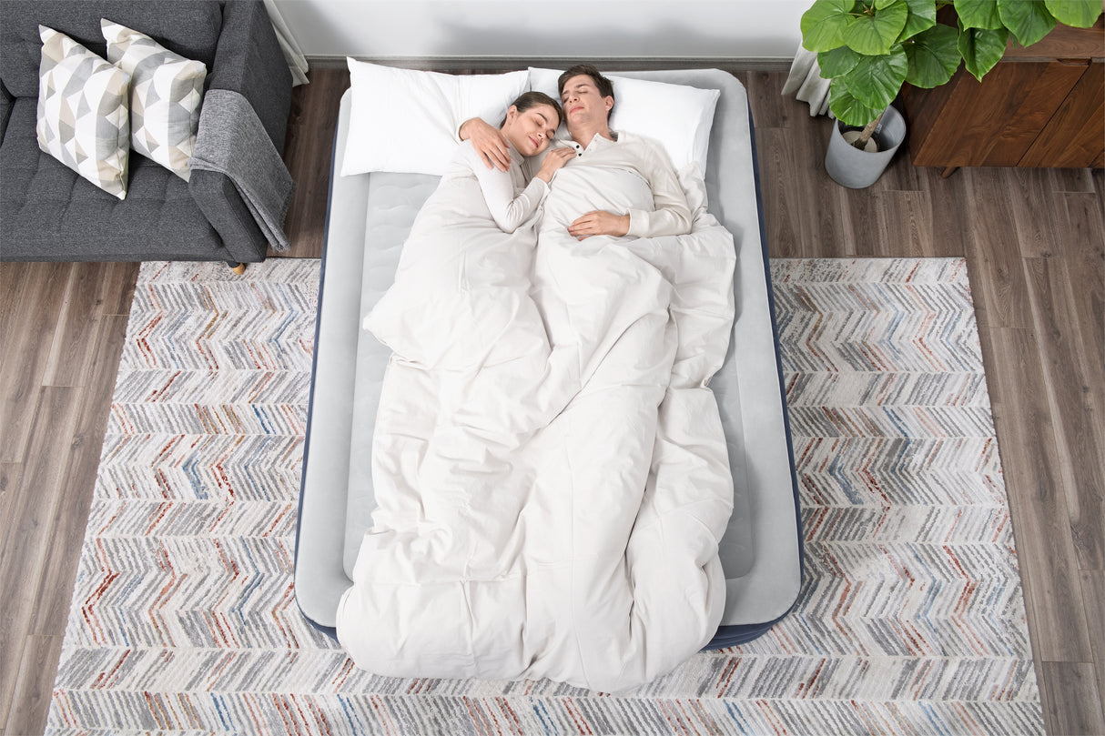 BESTWAY Bestway Lit gonflable 2 places TruLeisure pompe électrique intégrée 203x152x51cm