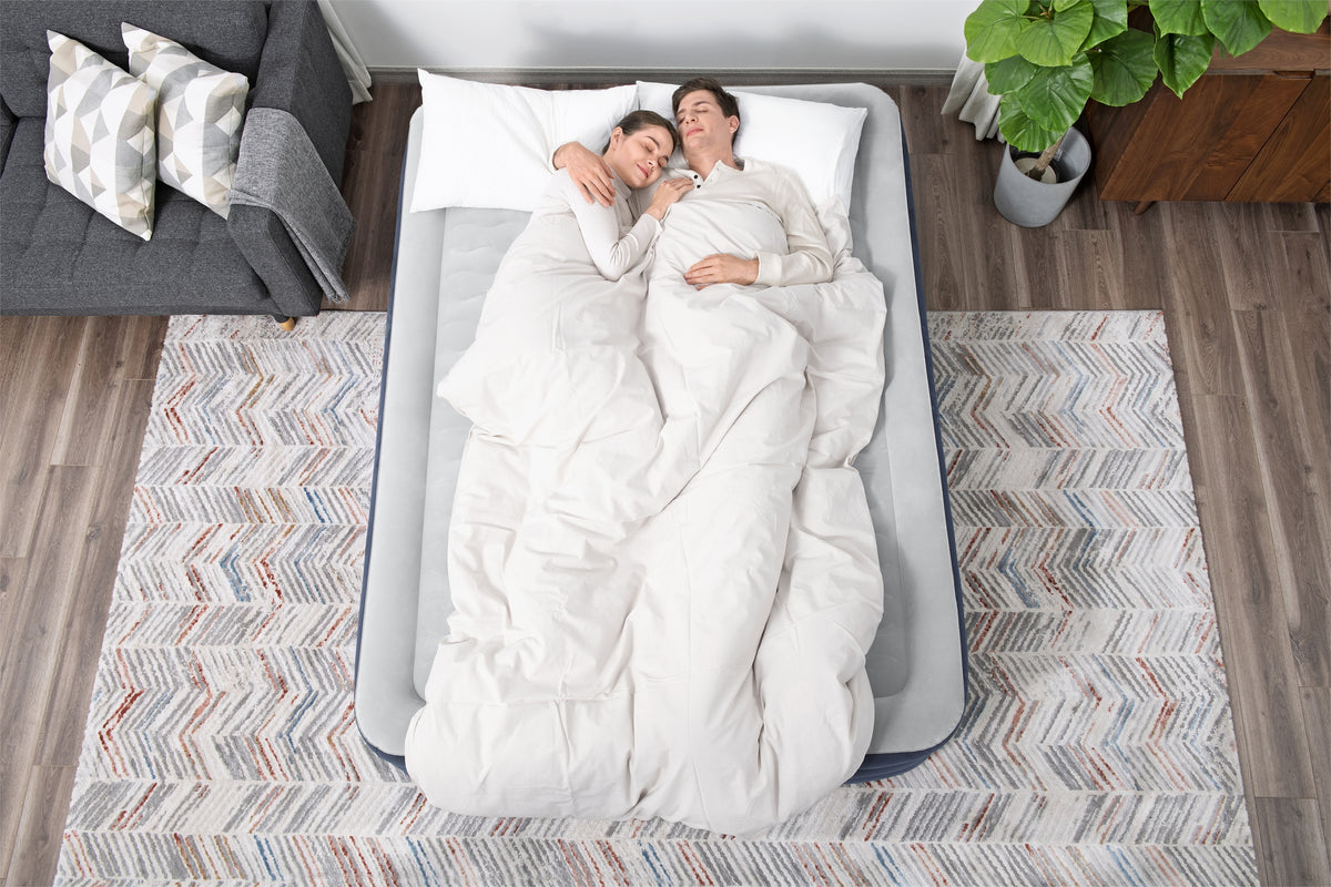 BESTWAY Bestway Lit gonflable 2 places TruLeisure pompe électrique intégrée 203x152x51cm