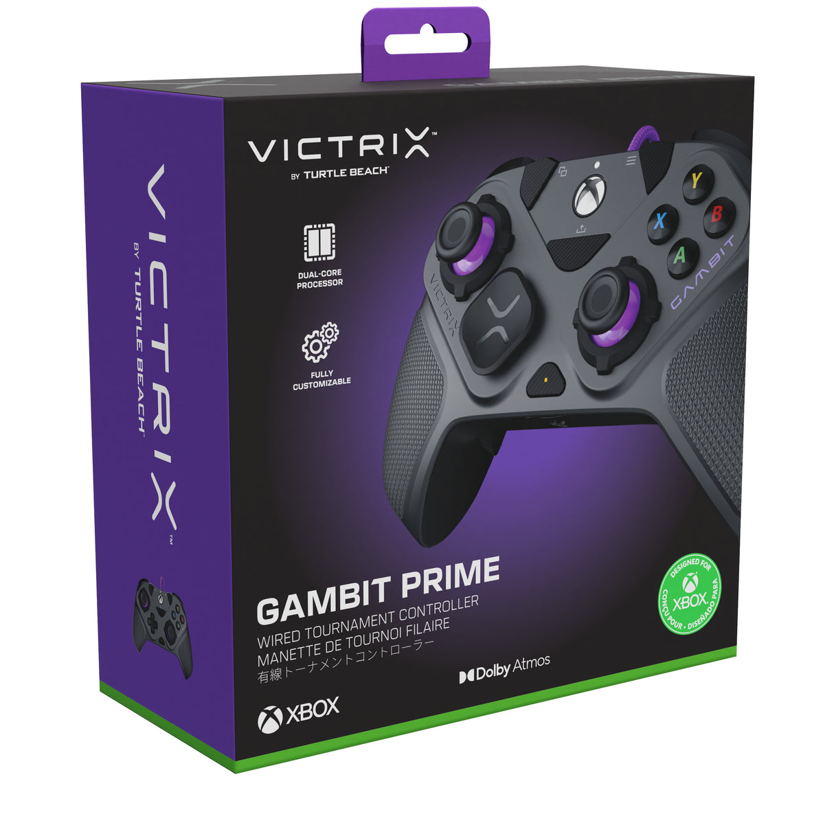 Manette de tournoi Turtle Beach Victrix Gambit Prime - Filaire, Programmable, Xbox