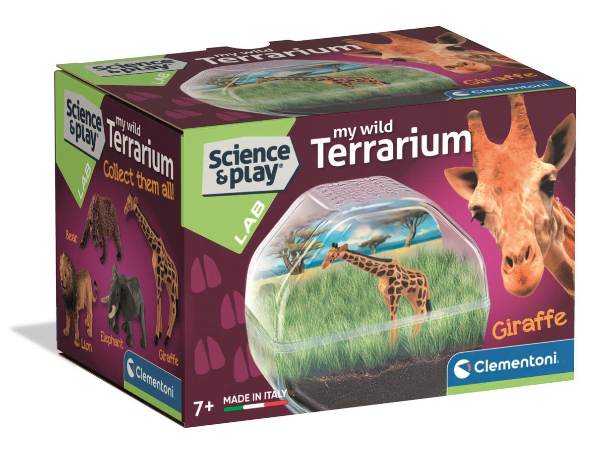 Mini Terrarium - Clementoni - Girafe - Jeu de sciences et d'expériences - Des 7 ans - Fabriqué en Italie