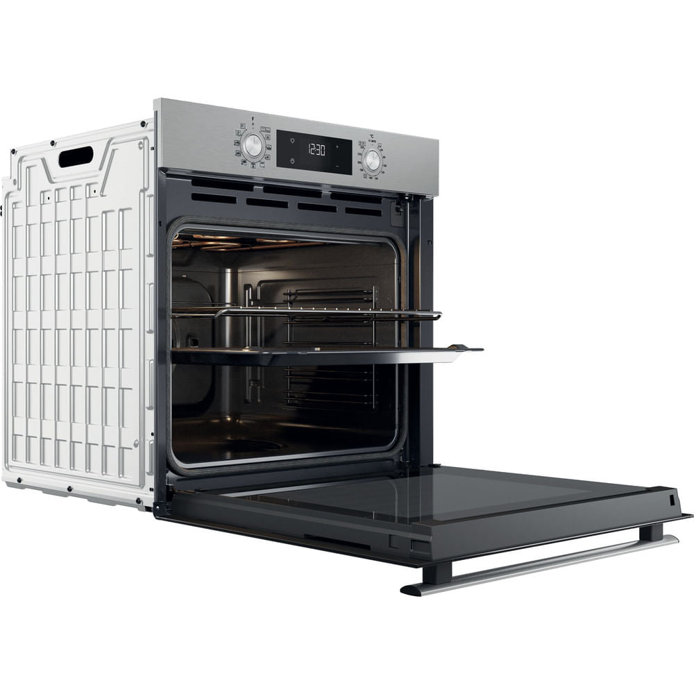 Four encastrable - Pyrolyse + Hydrolyse - Multifonction Chaleur pulsée - WHIRLPOOL - OMR58RU0SX - Inox - Porte froide