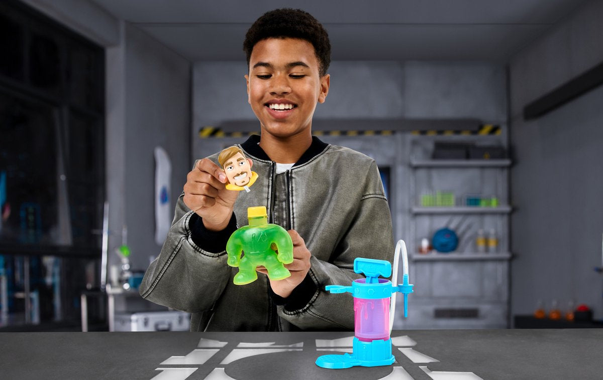 Kit de création - MRBEAST LAB - Heroes of Goo Jit Zu - Pompe incluse - Figurine personnalisable - Accessoires fournis