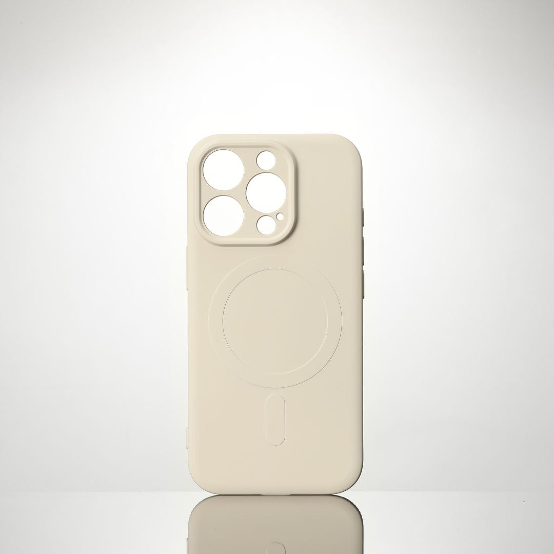 We coque de protection SILICONE APPLE IPHONE 16 PRO Blanc vintage - Compatible M