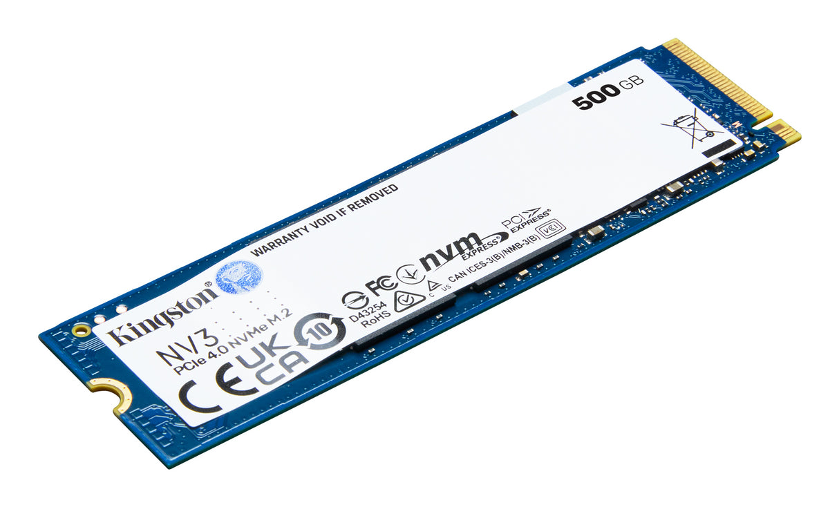 KINGSTON - NV3 - SSD Interne - 500 Go - PCIe 4.0 NVMe M.2 2280