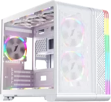 Boitier Mini Tour Micro ATX 1stPlayer VT6 RGB avec panneau vitré (Blanc)