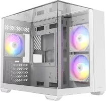 Boitier Mini Tour Micro-ATX Antec CX600M Trio RGB avec panneaux vitrés (Blanc)