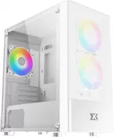 Boitier Mini Tour Micro ATX Xigmatek Oreo RGB avec panneau vitré (Blanc)